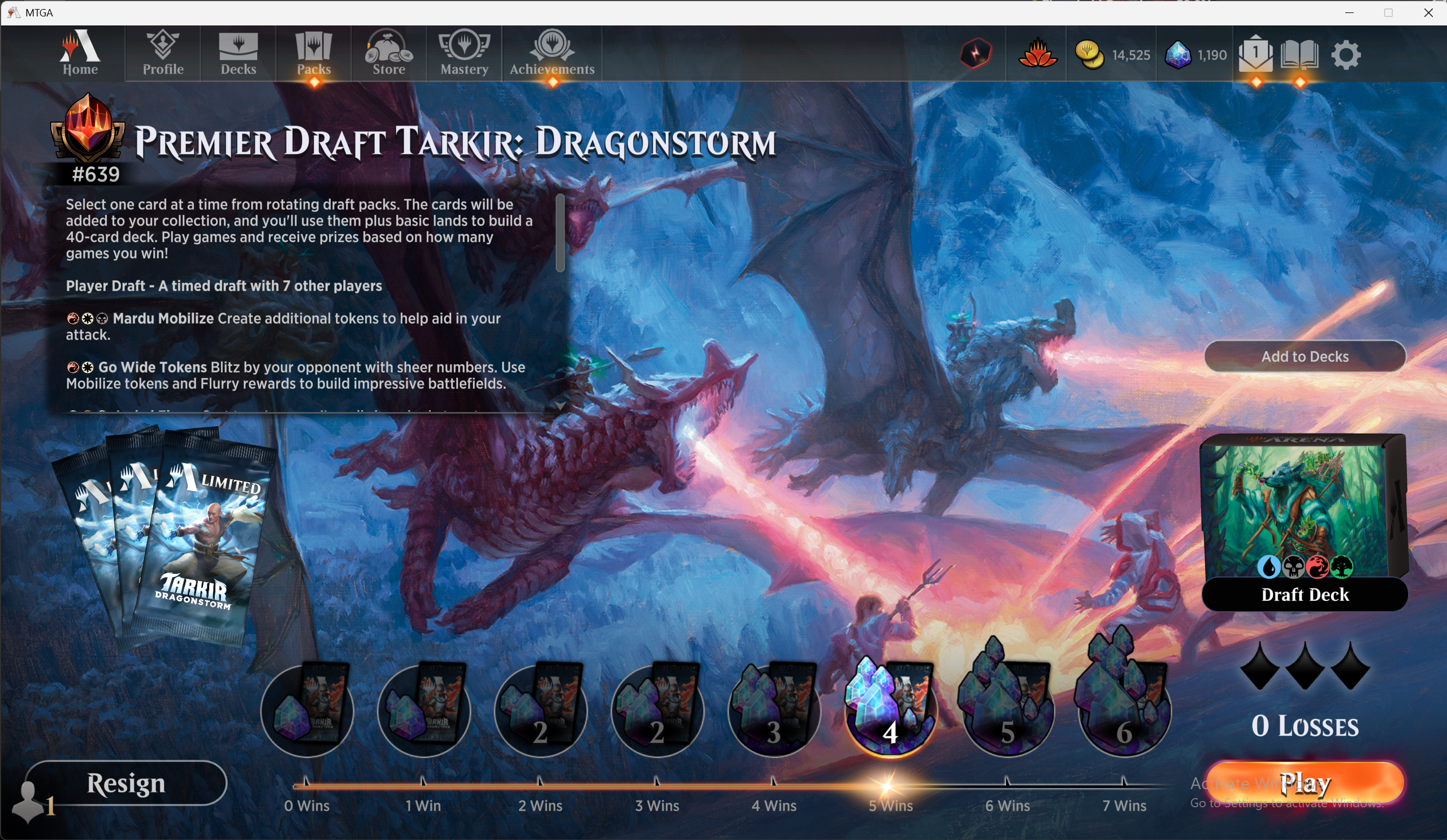 hit mythic in limited