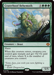 card image of Craterhoof Behemoth