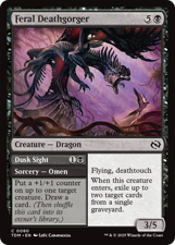 card image of Feral Deathgorger // Dusk Sight