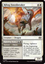 card image of Riling Dawnbreaker // Signaling Roar